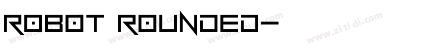 robot rounded字体转换